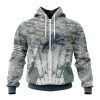 NFL Detroit Lions Custom Name Number Honor US Air Force Veterans Zip Up Hoodie