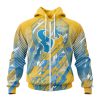 NFL Houston Texans Childhood Cancers Zip Up Hoodie