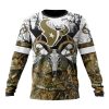 NFL Houston Texans Custom Name Number Deer Skull And Forest Sweatshirt