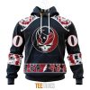 NFL Houston Texans Custom Name Number Grateful Dead Pullover Hoodie