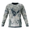 NFL Houston Texans Custom Name Number Honor US Air Force Veterans Sweatshirt