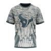 NFL Houston Texans Custom Name Number Honor US Air Force Veterans T-Shirt