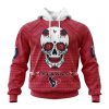 NFL Houston Texans Custom Name Number Kits For Dia De Muertos Pullover Hoodie