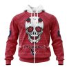 NFL Houston Texans Custom Name Number Kits For Dia De Muertos Zip Up Hoodie