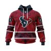 NFL Houston Texans Custom Name Number Native With Samoa Culture Pullover Hoodie