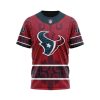 NFL Houston Texans Custom Name Number Native With Samoa Culture T-Shirt