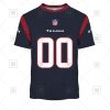 NFL Houston Texans Custom Name Number Navy Home Jersey T-Shirt