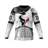 NFL Houston Texans Custom Name Number Star Wars Sweatshirt