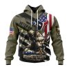 NFL Houston Texans Custom Name Number Veterans Kneeling Soldier Pullover Hoodie