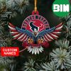 NFL Houston Texans Custom Name US Eagle Custom Shaped Ornament