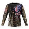 NFL Indianapolis Colts Custom Name Number Camo Realtree Hunting Sweatshirt
