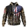 NFL Indianapolis Colts Custom Name Number Camo Realtree Hunting Zip Up Hoodie