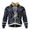 NFL Indianapolis Colts Custom Name Number Classic Style Zip Up Hoodie