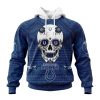 NFL Indianapolis Colts Custom Name Number Kits For Dia De Muertos Pullover Hoodie