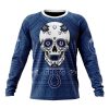 NFL Indianapolis Colts Custom Name Number Kits For Dia De Muertos Sweatshirt