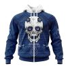 NFL Indianapolis Colts Custom Name Number Kits For Dia De Muertos Zip Up Hoodie