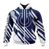 NFL Indianapolis Colts Custom Name Number MotoCross Concept Zip Up Hoodie