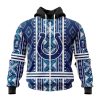 NFL Indianapolis Colts Custom Name Number Native Concepts Zip Up Hoodie