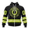 NFL Indianapolis Colts Custom Name Number Special FireFighter Uniform Zip Up Hoodie