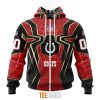 NFL Indianapolis Colts Custom Name Number Spider Man Zip Up Hoodie