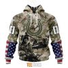 NFL Indianapolis Colts Custom Name Number Veteran Salute To Service Pullover Hoodie