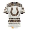 NFL Indianapolis Colts Custom Name Number White Camo Hunting T-Shirt