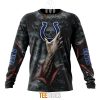 NFL Indianapolis Colts Halloween Horror Skull Sweatshirt