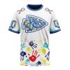 NFL Kansas City Chiefs Custom Name Number Autism Awareness Hands T-Shirt