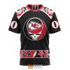 NFL Kansas City Chiefs Custom Name Number Grateful Dead T-Shirt