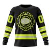 NFL Kansas City Chiefs Custom Name Number Special FireFighter Uniform Sweatshirt