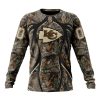 NFL Kansas City Chiefs Custom Name Number Special Hunting Camo Sweatshirt
