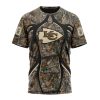 NFL Kansas City Chiefs Custom Name Number Special Hunting Camo T-Shirt