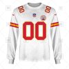 NFL Kansas City Chiefs Custom Name Number White Road Jersey Sweatshirt