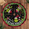 NFL Kansas City Chiefs Grinch Green Monster Christmas Tree Skirt