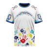 NFL Los Angeles Chargers Custom Name Number Autism Awareness Hands T-Shirt