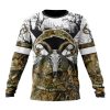 NFL Los Angeles Chargers Custom Name Number Deer Skull And Forest Sweatshirt