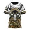 NFL Los Angeles Chargers Custom Name Number Deer Skull And Forest T-Shirt