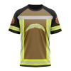 NFL Los Angeles Chargers Custom Name Number Firefighter Uniform T-Shirt