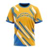 NFL Los Angeles Chargers Custom Name Number MotoCross Concept T-Shirt