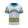 NFL Los Angeles Chargers Custom Name Number Native With Samoa Culture T-Shirt