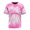 NFL Los Angeles Chargers Custom Name Number Pink Tie-Dye T-Shirt