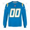 NFL Los Angeles Chargers Custom Name Number Powder Blue Home Jersey Sweatshirt