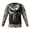 NFL Los Angeles Chargers Custom Name Number Skull Camo Veteran Kits Sweatshirt