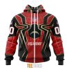 NFL Los Angeles Chargers Custom Name Number Spider Man Zip Up Hoodie