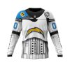 NFL Los Angeles Chargers Custom Name Number Star Wars Sweatshirt