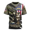 NFL Los Angeles Chargers Custom Name Number Veterans Kneeling Soldier T-Shirt