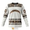 NFL Los Angeles Chargers Custom Name Number White Camo Hunting Sweatshirt