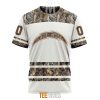 NFL Los Angeles Chargers Custom Name Number White Camo Hunting T-Shirt
