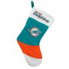 NFL Miami Dolphins Colorblock Christmas Socks