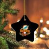 NFL Miami Dolphins Santa Snoopy Star Ornament